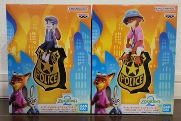 디즈니 주토피아 2 모니터 탑 피규어 세트 닉 주디