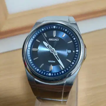 SEIKO 세이코 남성용 쿼츠 시계 배터리 포함 작동품