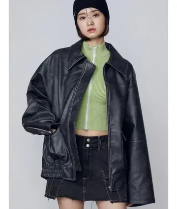 빈티지 라이크 오버 블루종 BLK