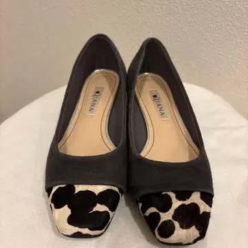 DIANA 다이애나 레오파드 송치 펌프스 블랙 22