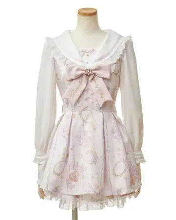 LIZLISA 주얼리 패턴 셋업 핑크