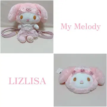 LIZ LISA x SANRIO 마이멜로디 봉제 인형 백팩 거울 세트