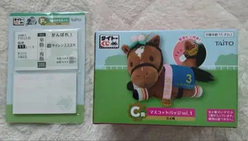 다이토 복권 마스코트 배지 & 투표권풍 메모 사일런스 스즈카