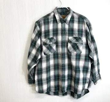 Moose Creek 플란넬 셔츠 XL 그린 체크 플란넬 셔츠