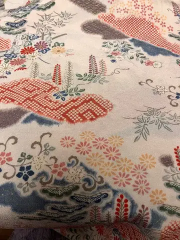 순수 실크 고급 크레이프 원단 옷감 ~ 겉옷 / 어린이용