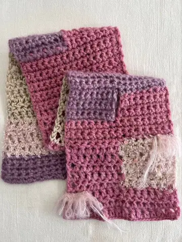 크로 셰 뜨개질 머플러