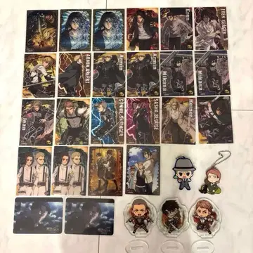 진격의 거인 클리어 카드 아크릴 스탠드 키링 묶음 판매