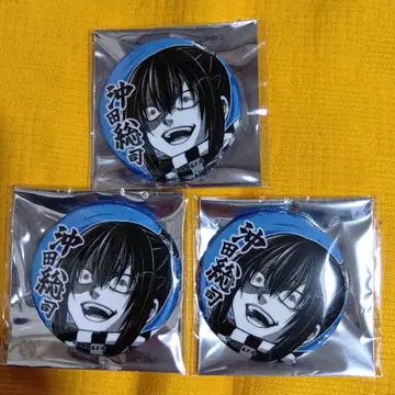 종말의 발키리 오키타 소지 시계 부품 캔뱃지 3개 세트