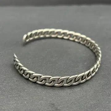 빈티지 실버 925 키헤이 뱅글 심플 각인 은 레트로