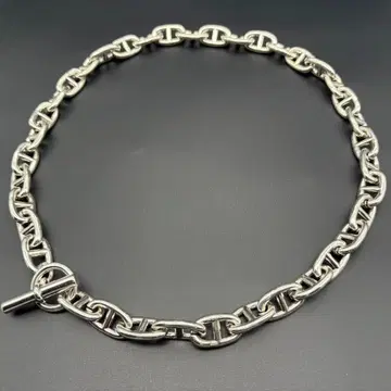 빈티지 셰느 실버 925 각인 앵커 체인 겸용