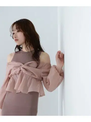 NATURAL BEAUTY BASIC 시어 블라우스 & 니트 원피스