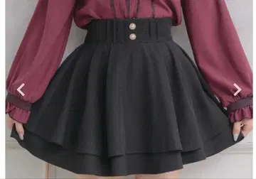 ROJITA 백리본 더블 플레어 치마바지