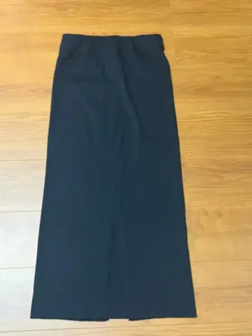 NOBLE 골지 타이트 스커트 38 블랙