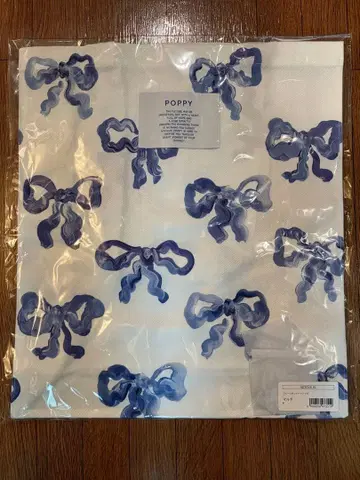 POPPY 리본 무늬 토트백 아사기니뇨