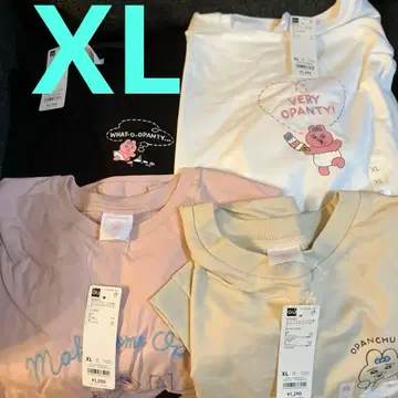한정품 오팬티 T셔츠 5부 소매 XL 4장 세트