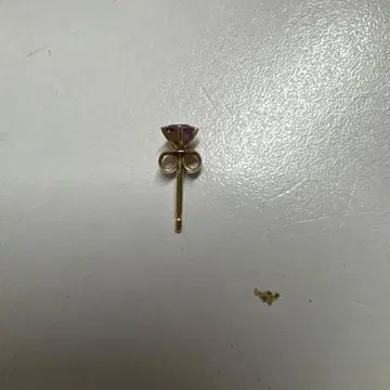 자수정 골드 플라워 귀걸이 (한쪽용)