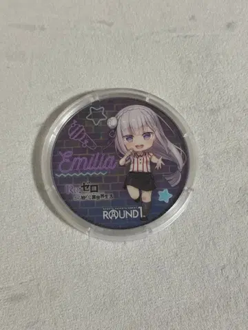 라운드원 리제로 아크릴 코스터 에밀리아