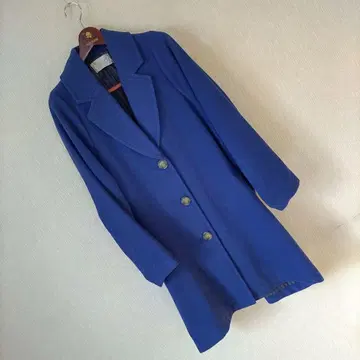 n'Or 오샤레*워커 체스터 코트 블루 오버 사이즈