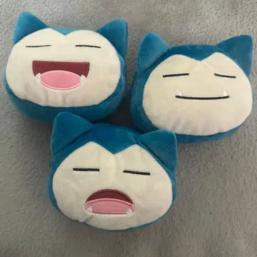 포켓몬 카비곤 얼굴형 미니 파우치 3개 세트