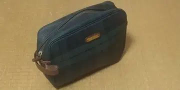 폴로 랄프로렌 세컨드 백 클러치백 체크 무늬 그린