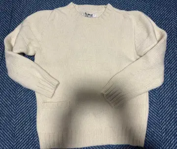 H.A. MARKET 아이보리 크루넥 니트 L