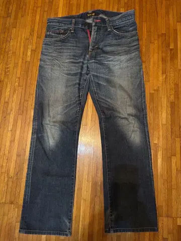 에비수 다크 블루 데님 스트레이트