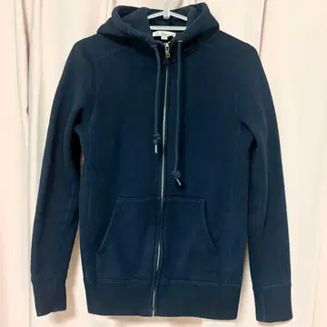 [일본제] HYKE 하이크 속기모 후드 부착 후드티 네이비 집업