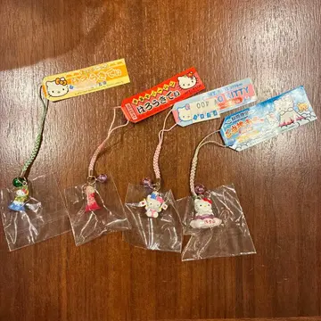 묶음 판매 지역 한정 키티 헬로키티 후지산 한정판 4종 세트 스트랩