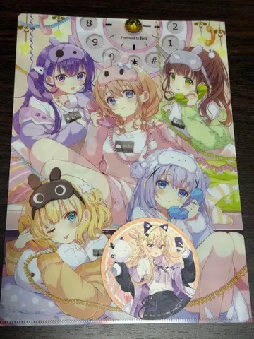 주문은 토끼입니까? 클리어 파일 코스터