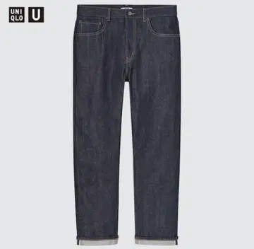 미사용 새상품 유니클로 uniqlo u 셀비지 레귤러핏 청바지