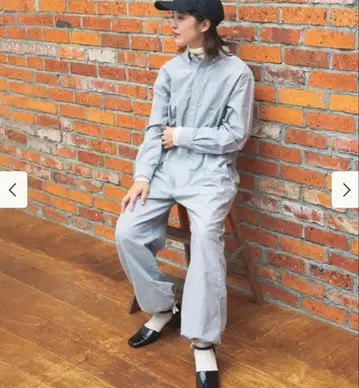 BEAMS BOY 옥스퍼드 버튼 다운 올인원 BLACK