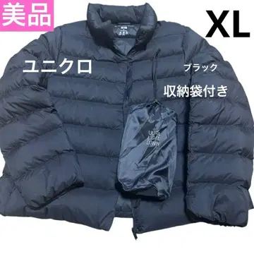 새상품급 UNIQLO 울트라 라이트 다운 코트 여성용 XL 블랙 2023