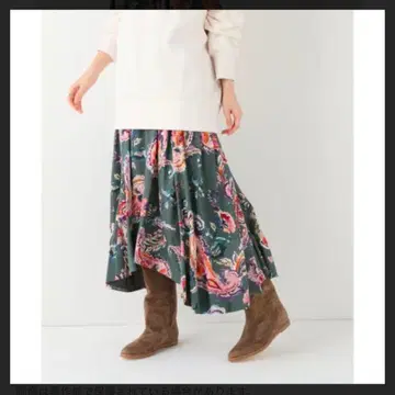 IENA deveaux 페이즐리 랜덤 스커트