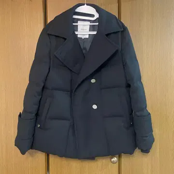 LOVELLESS P 코트 다운 러블레스 네이비 다운 코트 피 코트