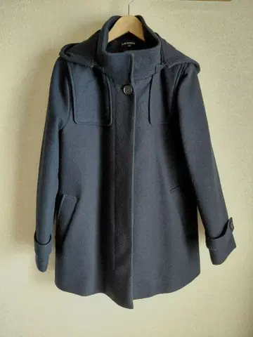 LAUTREAMONT 부클레 저지 코트 울 다운 라이너 네이비