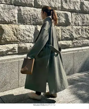 고베 레터스 오버 사이즈 롱 가운 코트