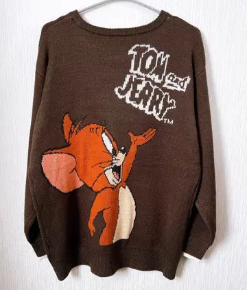 [ 새상품 미사용 택 포함 ] 톰과 제리 85주년 여성용 니트 스웨터 M