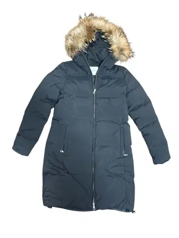 FREAK'S STORE 후드 부착 다운 코트 블랙, 사이즈 S