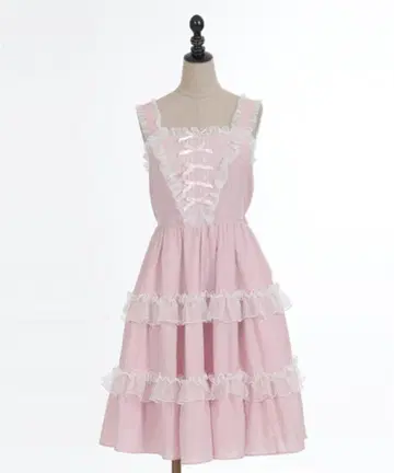 axes femme kawaii 프티리본 오버롤 스커트