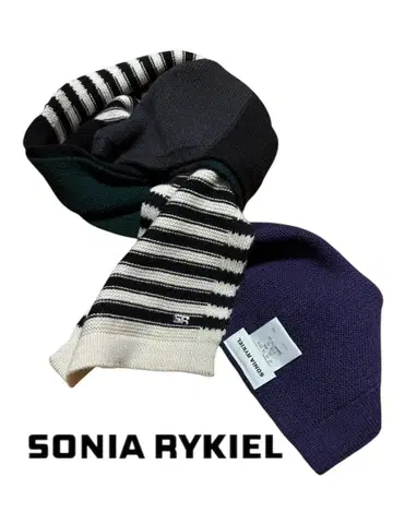 SONIA RYKIEL 울 100% 머플러 스톨 멀티 컬러