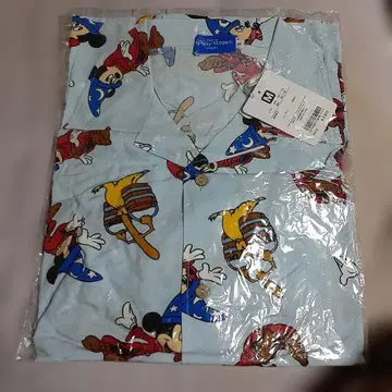 미키 알로하 셔츠 M 사이즈 스카이블루