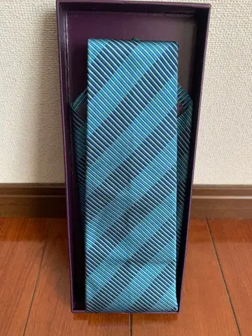 Asprey 스트라이프 넥타이 블루 계열