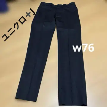 유니클로 J 울 혼방 슬랙스 블랙 w76