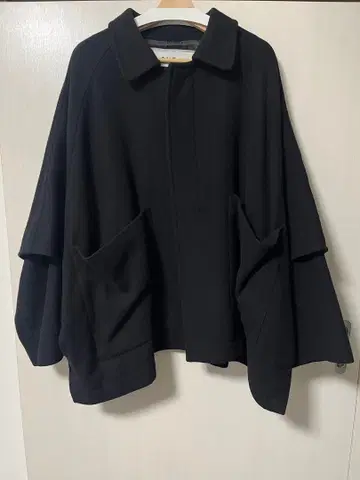 ONE fifth temple 울 코트 블랙