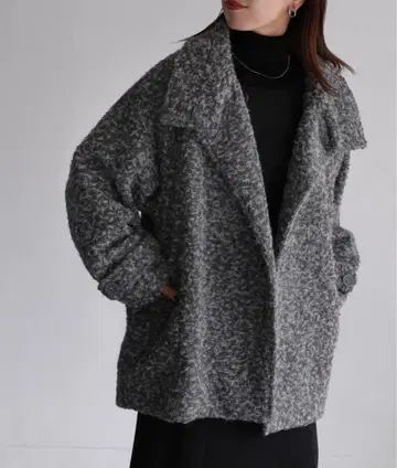 Riberry 미들 기장 스탠드 카라 코트