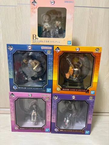 제일복권 귀멸의 칼날 귀살의 뜻 LAYER SCAPE 피규어 5종 세트