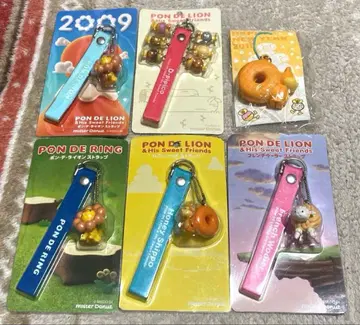 mister Donut 폰데라이언 스트랩 & 허니 시포 6개 세트