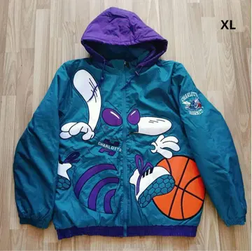 스타터 NBA 샬롯 호넷츠 나일론 자켓 바시티 자켓 XL