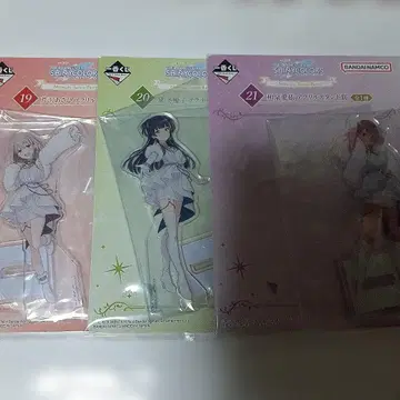 아이돌 마스터 제일복권 스트레이라이트 아크릴 스탠드 3개 세트