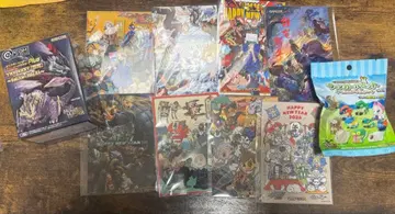 캡콤 몬헌 피규어 엽서 몬스터 헌터 손가락 인형 세트